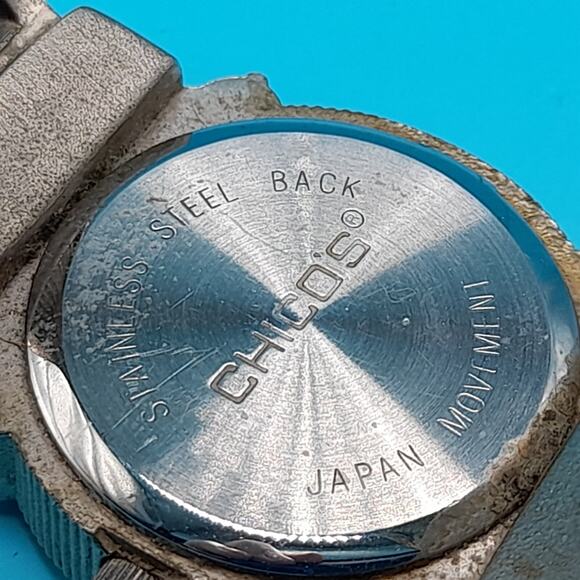 Chico’s Womens Bracelet Cuff Watch, Needs Battery, Japanese Movement - Picture 5 of 9